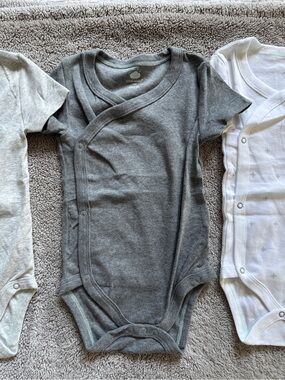 Cloud Island neutral Onesie Bundle size 12M
